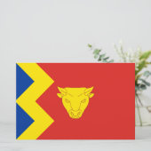 Birmingham City Flag Briefpapier (Stehend Vorderseite)