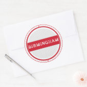 Birmingham City Pride Emblem – English Identity Runder Aufkleber (Umschlag)
