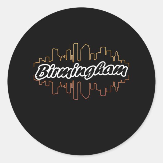 Birmingham City Zuhause Runder Aufkleber (Vorderseite)