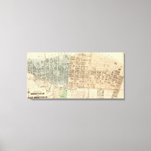 Birmingham, E Birmingham Leinwanddruck (Vorderseite)