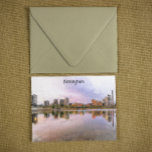 Birmingham England Panorama View Postkarte<br><div class="desc">Die wunderschöne Postkarte von Birmingham England mit Panoramablick auf die britische Stadt und das Reiseziel ist eine großartige Souveniridee und Geschenkidee. Machen Sie es sich selbst und kaufen Sie jetzt.</div>