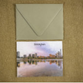 Birmingham England Panorama View Postkarte