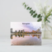 Birmingham England Panorama View Postkarte (Stehend Vorderseite)