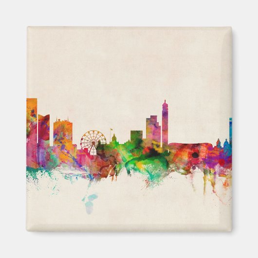 Birmingham England Skyline Cityscape Magnet (Vorne)