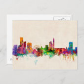 Birmingham England Skyline Cityscape Postkarte (Vorne/Hinten)