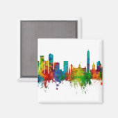 Birmingham England Skyline Magnet (Vorderseite/Rückseite)