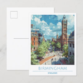 Birmingham England Travel Postkarte