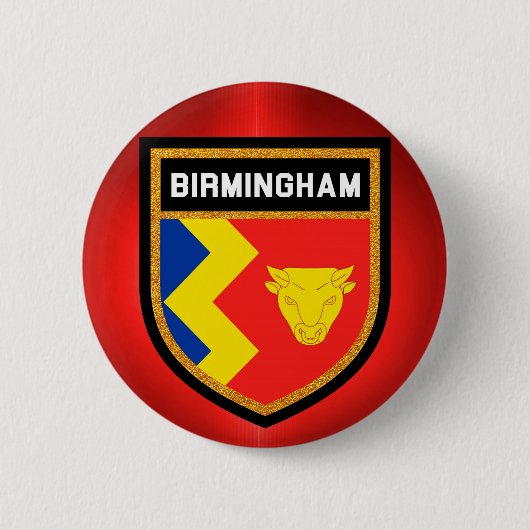 Birmingham Flag Button (Vorderseite)