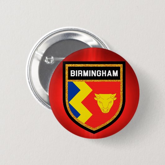 Birmingham Flag Button (Vorne & Hinten)