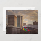 Birmingham im Sonnenuntergang Postkarte (Vorne/Hinten)