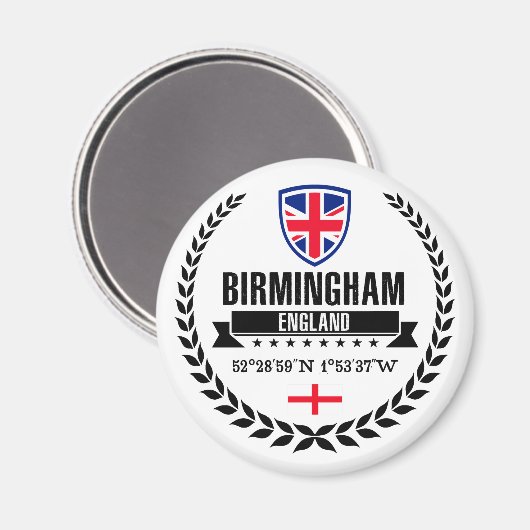 Birmingham Magnet (Vorderseite/Rückseite)