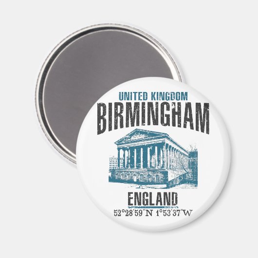 Birmingham Magnet (Vorderseite/Rückseite)