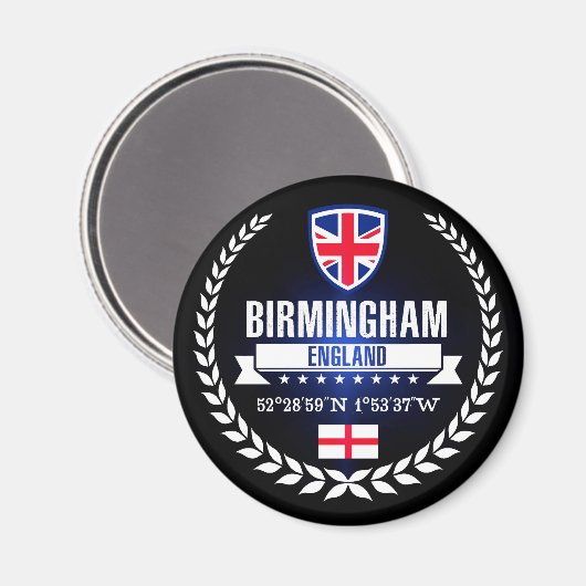 Birmingham Magnet (Vorderseite/Rückseite)