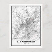 Birmingham Map Postkarte (Vorderseite)
