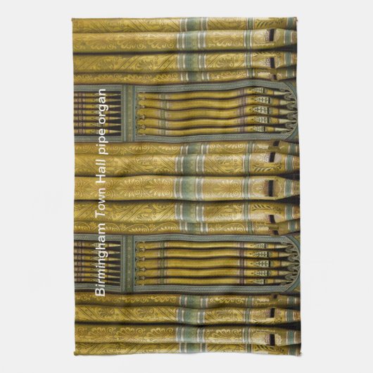 Birmingham-Organ-Geschirrtuch Handtuch (Vertikal)