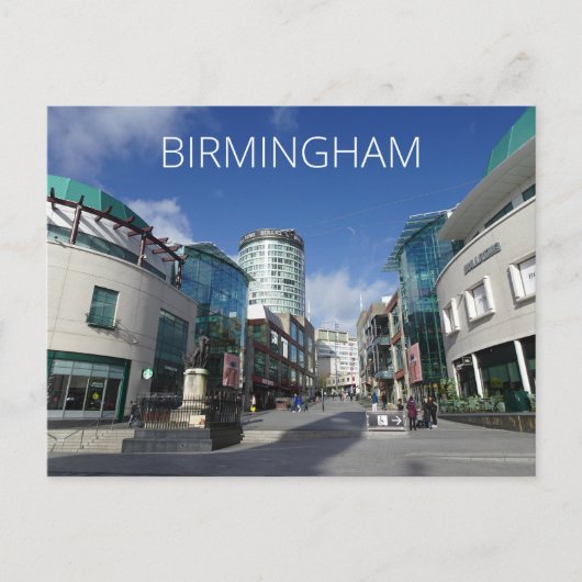 Birmingham Postkarte (Vorderseite)