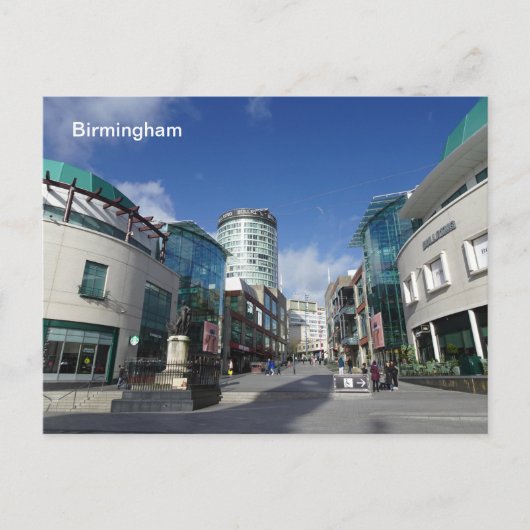 Birmingham Postkarte (Vorderseite)