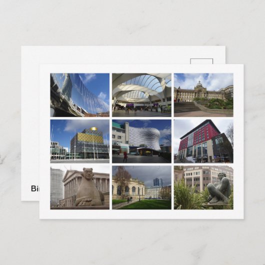Birmingham Postkarte (Vorne/Hinten)