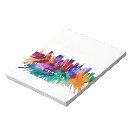 Birmingham Skyline Notizblock (Rotiert)