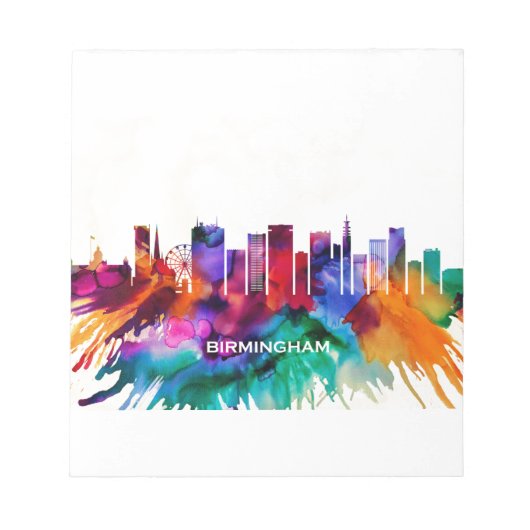 Birmingham Skyline Notizblock (Vorderseite)