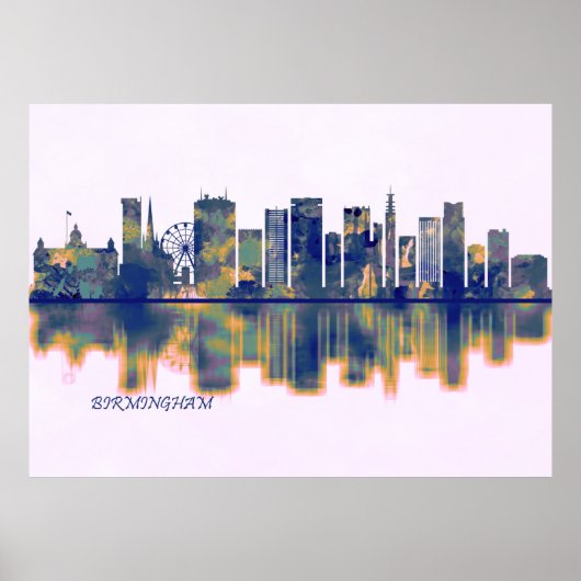 Birmingham Skyline Poster (Vorne)