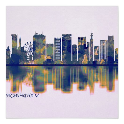 Birmingham Skyline Poster (Vorderseite)