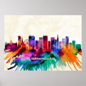 Birmingham Skyline Poster (Vorne)