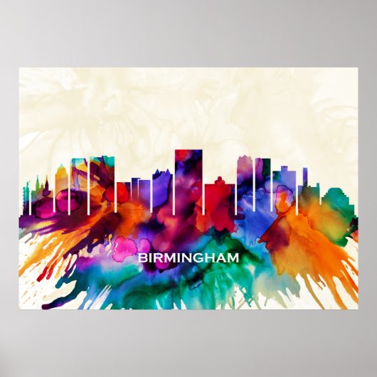 Birmingham Skyline Poster (Vorne)