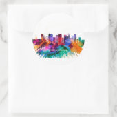 Birmingham Skyline Runder Aufkleber (Tasche)