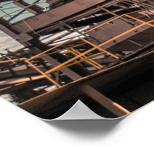 Birmingham Sloss Furnace Poster (Ecke)