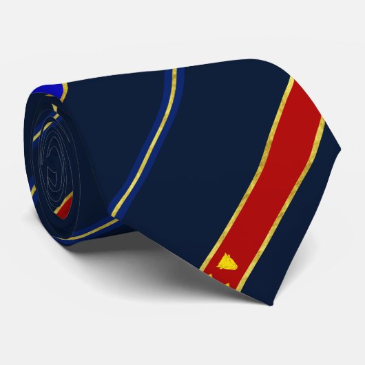 Birmingham stripes Flagge Krawatte (Gerollt)
