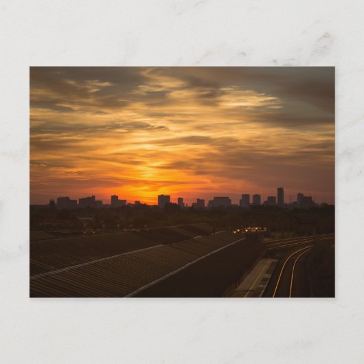 Birmingham Sunset Postkarte (Vorderseite)