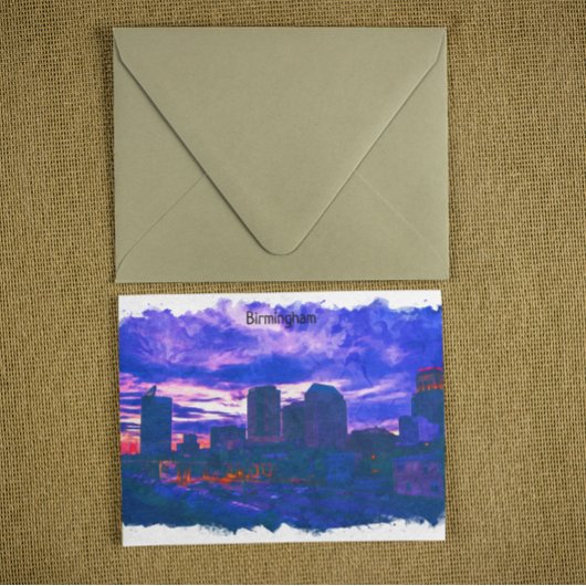 Birmingham UK Aqucolor View Postkarte