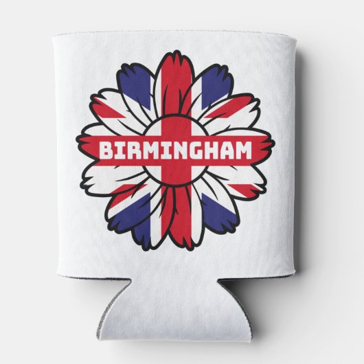 Birmingham Union Jack Sunflower British Pride Dosenkühler (Rückseite)