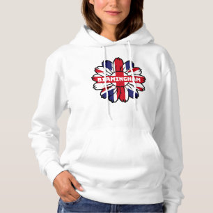 Birmingham Union Jack Sunflower British Pride Hoodie