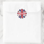 Birmingham Union Jack Sunflower British Pride Runder Aufkleber (Tasche)