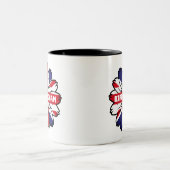 Birmingham Union Jack Sunflower British Pride Zweifarbige Tasse (Mittel)