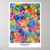 Birmingham United City Map Poster (Vorne)