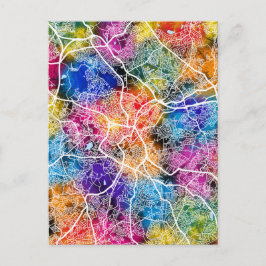 Birmingham United City Map Postkarte