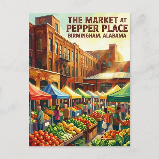 Birmingham USA Postkarte (Vorderseite)