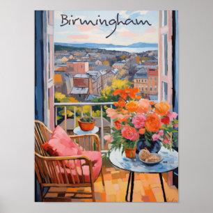 Birmingham Vereinigtes Königreich Reise Stadt Ästh Poster