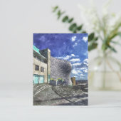 Birmingham Watercolor-Style Postkarte (Stehend Vorderseite)