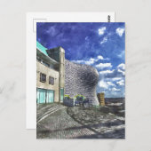 Birmingham Watercolor-Style Postkarte (Vorne/Hinten)