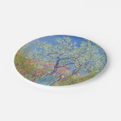 Birnbaum in Blüte - Claude Monet Pappteller (Schrägansicht)