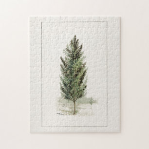 Birnbaum (Pyrus communis) Aquarellmalerei Puzzle