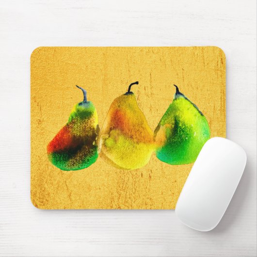 Birne Aquarellfrucht-Fruchtpolster Mousepad (Mit Mouse)
