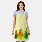 Birne Aquarellfrucht Schürze (Getragen)