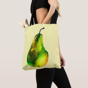 Birne, Aquarellfrucht Tasche