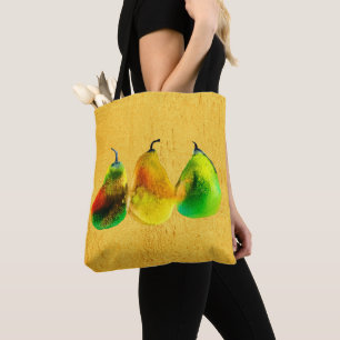 Birne Aquarellfrucht Totbeutel Tasche