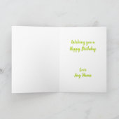 Birne auf geklappter Grußkarte Karte (Innenseite)